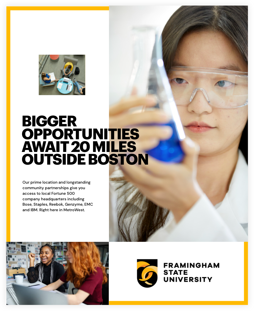 Woman looking at beaker 