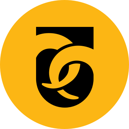Yellow background social icon