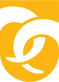 Gold logo black background