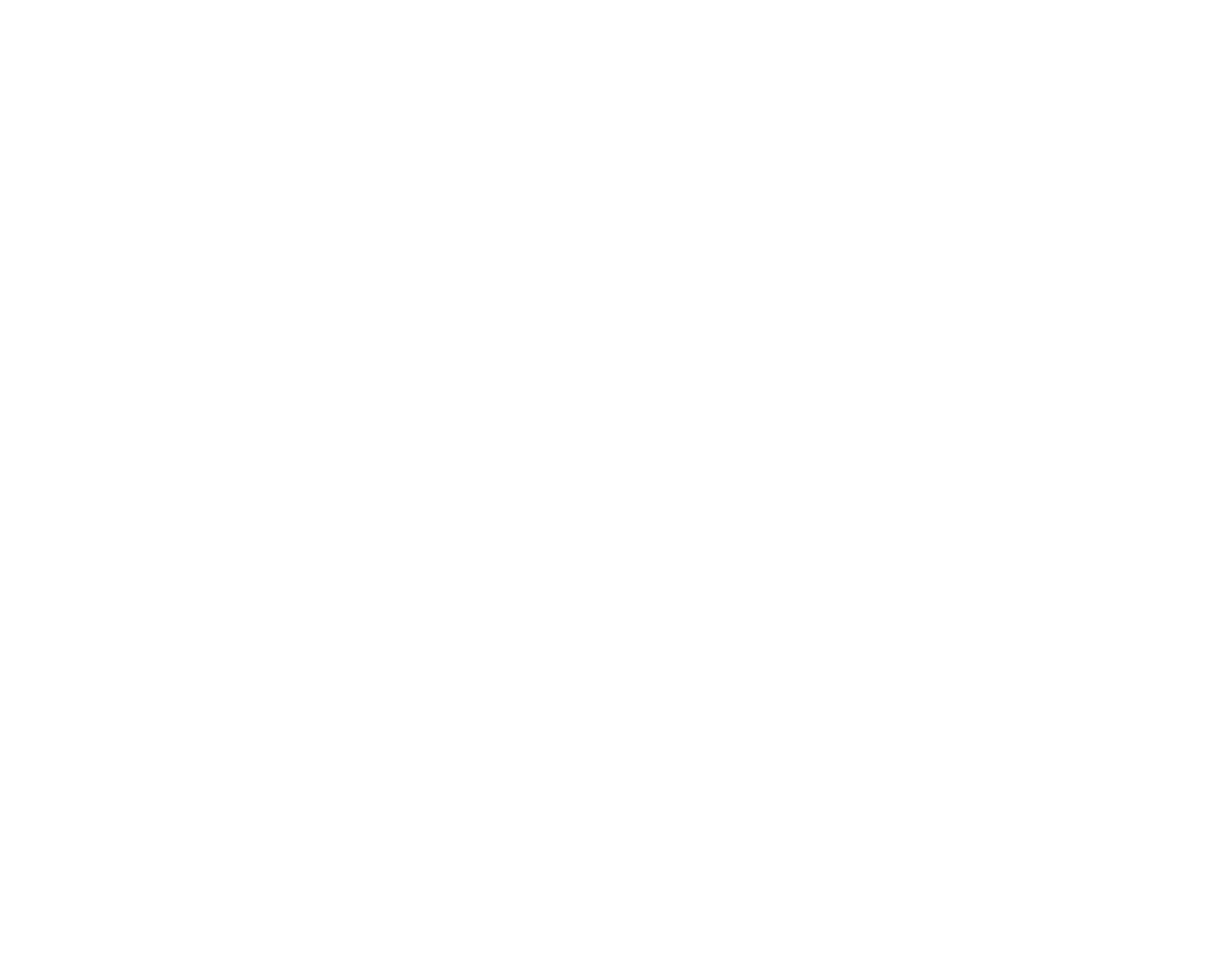 White logo on black background