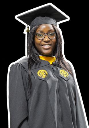 Student at graduation