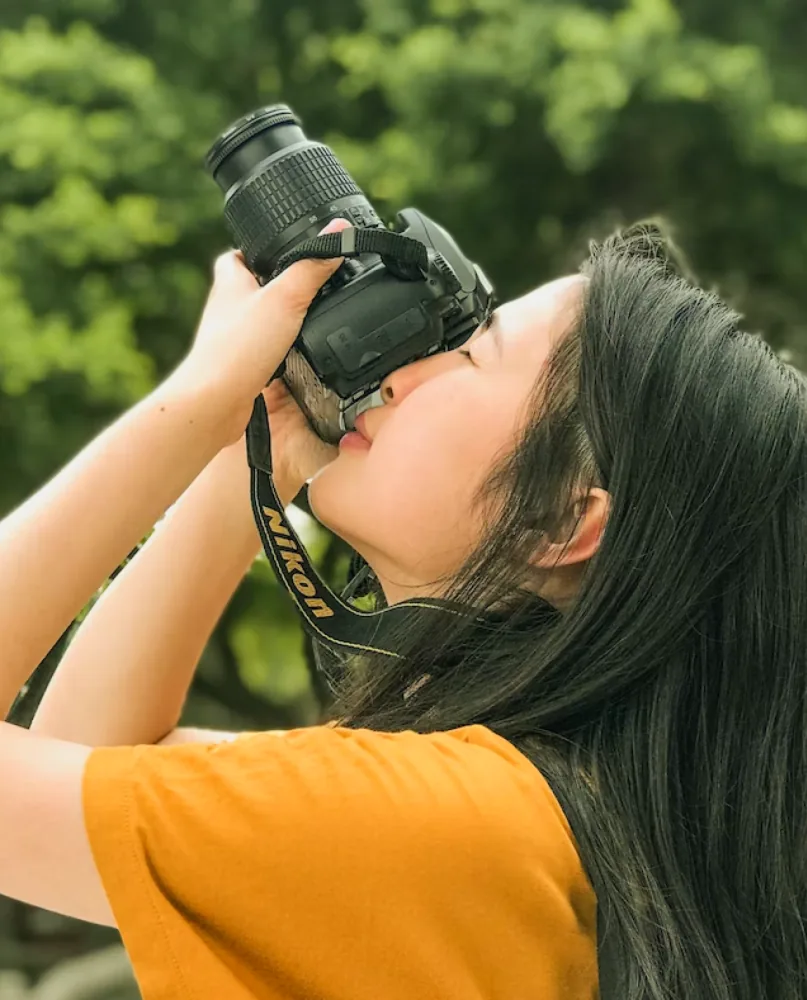 Woman taking a photo